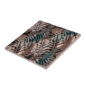 熱帯植物,ジャングル,熱帯,ベージュ,葉 タイル (側面)