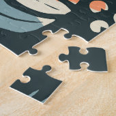 熱帯植物:抽象芸術芸術的パターン。 ジグソーパズル (側面)