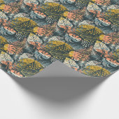 熱帯植物：抽象芸術芸術的パターン。 ラッピングペーパー (角)