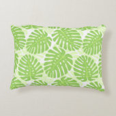 熱帯植物- Monsteraパターンの葉 アクセントクッション (裏面)