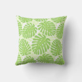 熱帯植物- Monsteraパターンの葉 クッション (裏面)