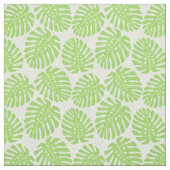 熱帯植物- Monsteraパターンの葉 ファブリック (見本)