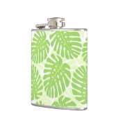 熱帯植物- Monsteraパターンの葉 フラスク (左)