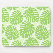 熱帯植物- Monsteraパターンの葉 マウスパッド (正面)