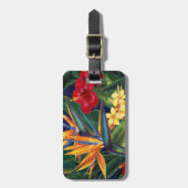 熱帯楽園のハワイの荷物のラベル ラゲッジタグ (正面縦)