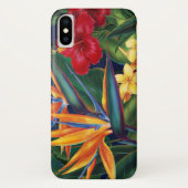熱帯楽園のハワイアンの花柄 Case-Mate iPhoneケース (裏面)