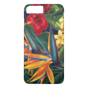熱帯楽園のハワイアンの花柄 iPhone 8 PLUS/7 PLUSケース