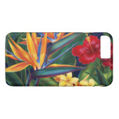 熱帯楽園のハワイアンの花柄 Case-Mate iPhoneケース (裏面(横))