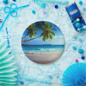 熱帯楽園のビーチ ペーパープレート (パーティー)