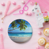 熱帯楽園のビーチ ペーパープレート (パーティー)