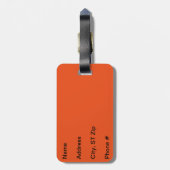 熱帯楽園の生存 ラゲッジタグ (裏面縦)