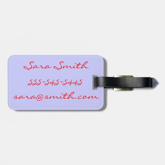 熱帯楽園は結婚式の荷物のラベルを個人化します ラゲッジタグ (裏面横)