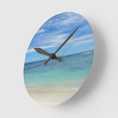 熱帯楽園 ラウンド壁時計 (傾斜)