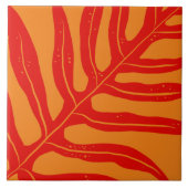 熱帯模様セラミックタイル タイル (正面)