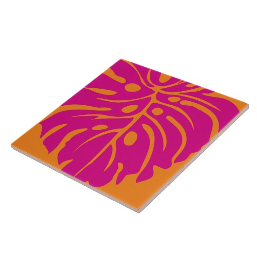 熱帯模様セラミックタイル タイル (側面)