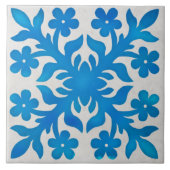 熱帯模様セラミックタイル タイル (正面)