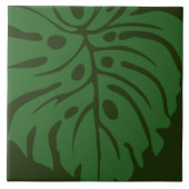 熱帯模様セラミックタイル タイル (正面)