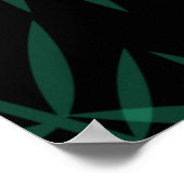 熱帯模様、ゾウ ポスター (角)