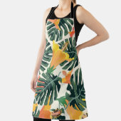 熱帯模様。テキスカラフルタイルテクスチャ異国風の エプロン (インサイチュ)