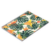 熱帯模様。テキスカラフルタイルテクスチャ異国風の ノートブック (左側)