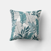 熱帯模様(トレンディーや葉)  クッション (裏面)