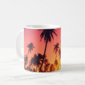 熱帯樹の夕焼け コーヒーマグカップ (正面左)