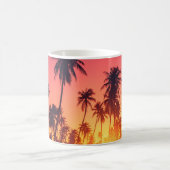 熱帯樹の夕焼け コーヒーマグカップ (中央)