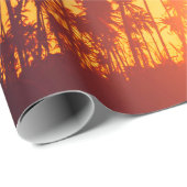 熱帯樹の夕焼け ラッピングペーパー (ロールコーナー)