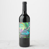 熱帯樹木用水彩フローラワインラベル ワインラベル (正面)