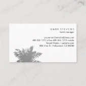 熱帯樹木 | クルーズ船 名刺 (裏面)