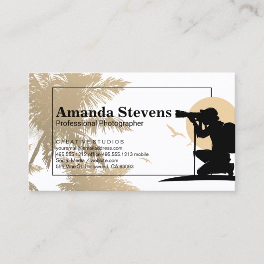 熱帯樹木 | フォトグラファーによる写真の撮影 名刺 (正面)