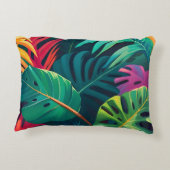 熱帯樹枝水彩楽園 アクセントクッション (裏面)