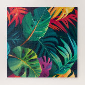 熱帯樹枝水彩楽園 ジグソーパズル (横)