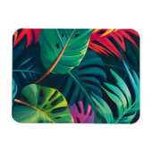 熱帯樹枝水彩楽園 マグネット (横)