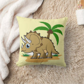 熱帯気候のトリケラトプス。 クッション (ブランケット)