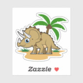 熱帯気候のトリケラトプス。 シール (シート)