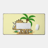 熱帯気候のトリケラトプス。 デスクマット (キーボード&マウス)