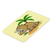 熱帯気候のトリケラトプス。 マグネット (左側)