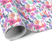 熱帯水のカラーパターン ラッピングペーパー (ロールコーナー)