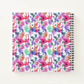 熱帯水の色柄 ノートブック (裏面)