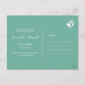 熱帯水カラーカクテルセーブザデート シーズンポストカード (裏面)