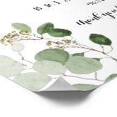 熱帯水平リハーサルディナーウェルカムサイン ポスター (角)