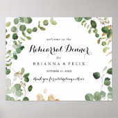 熱帯水平リハーサルディナーウェルカムサイン ポスター (正面)