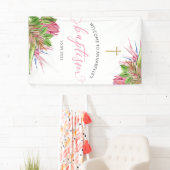 熱帯水彩バプティスマス歓迎 横断幕 (インサイチュ)