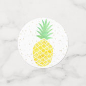 熱帯水彩動植物金ゴールドの輝き コンフェッティ (スモール正面)