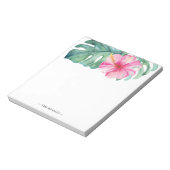 熱帯水彩文房具パーソナライズされた ノートパッド (回転)