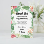 熱帯水彩画によってはサンキューカードの結婚が開花します サンキューカード (スタンド正面)