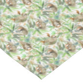 熱帯水彩画の怠惰パターン テーブルクロス (アングル)