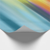 熱帯水彩画の海の日没の包装紙 ラッピングペーパー (角)