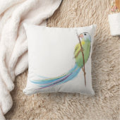 熱帯水彩画の鳥 クッション (ブランケット)